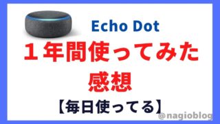 Echo Dotの使い方やできること【１年間つかってみた感想】